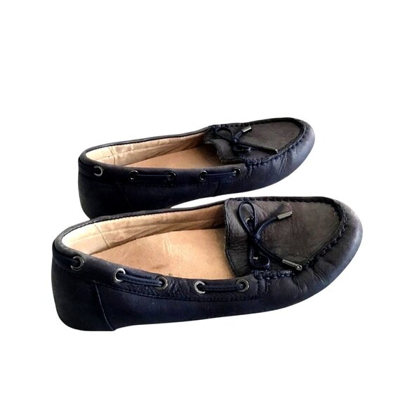 VICINI- WOMENS NAVY SLIPON SHOES SIZE 7.5 - Picture 1 of 8